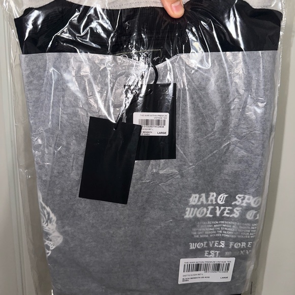 DARC SPORT UNTIL VALHALLA PT.2 “THE WAR WITHIN US” BLACK ACID WASH SHIRT - Picture 7 of 7